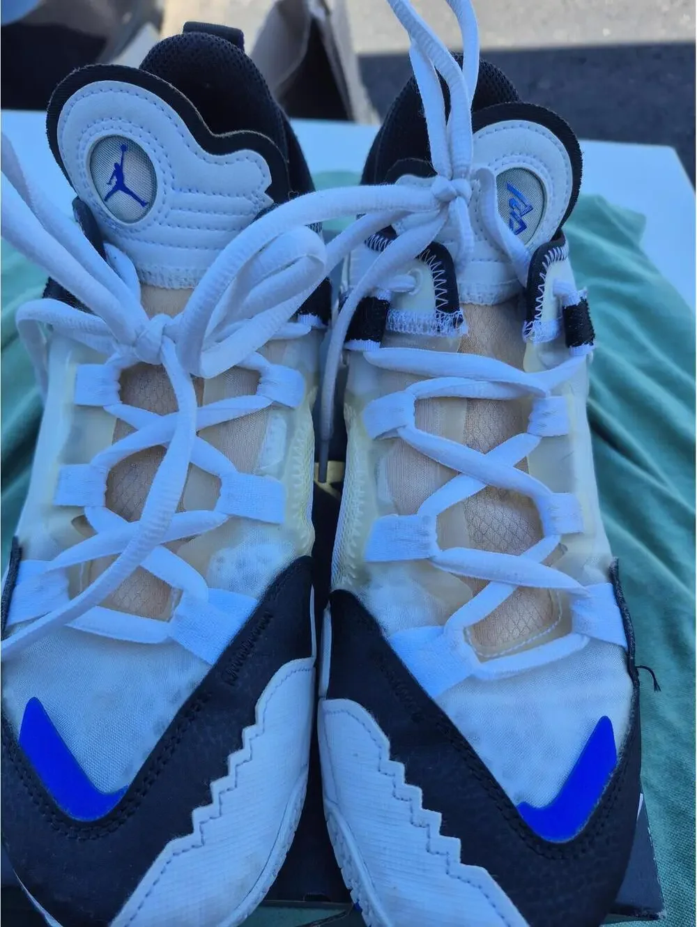 Jordan Why Not .5 White Racer Blue (GS) size 6.5 Pre-owned